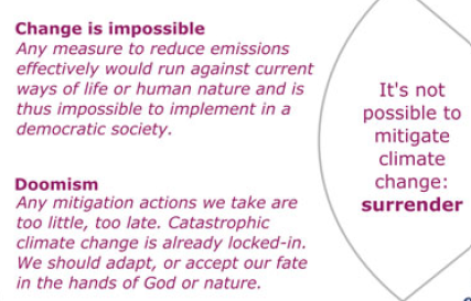 The last two discourses of  #ClimateDelay ("Change is impossible" and "Doomism") are more general, so they're not used that much in transport. Which is fine, because they're quite annoying, and we've got more than enough on our plate! (ENDS)