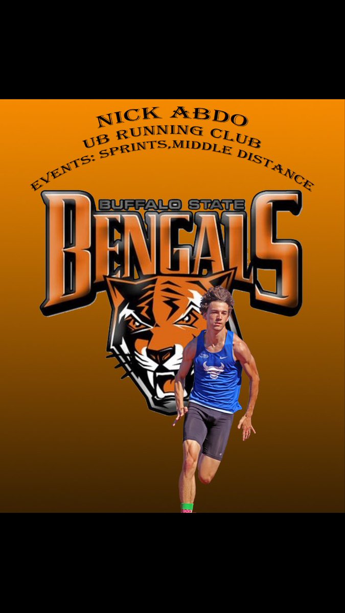 BSC_XCTF's tweet photo. Nick is joining us as a transfer from UB. Welcome to the Bengal Family! #newbengal #buffstatebound #buffstatetf https://t.co/avY9CHYWrE