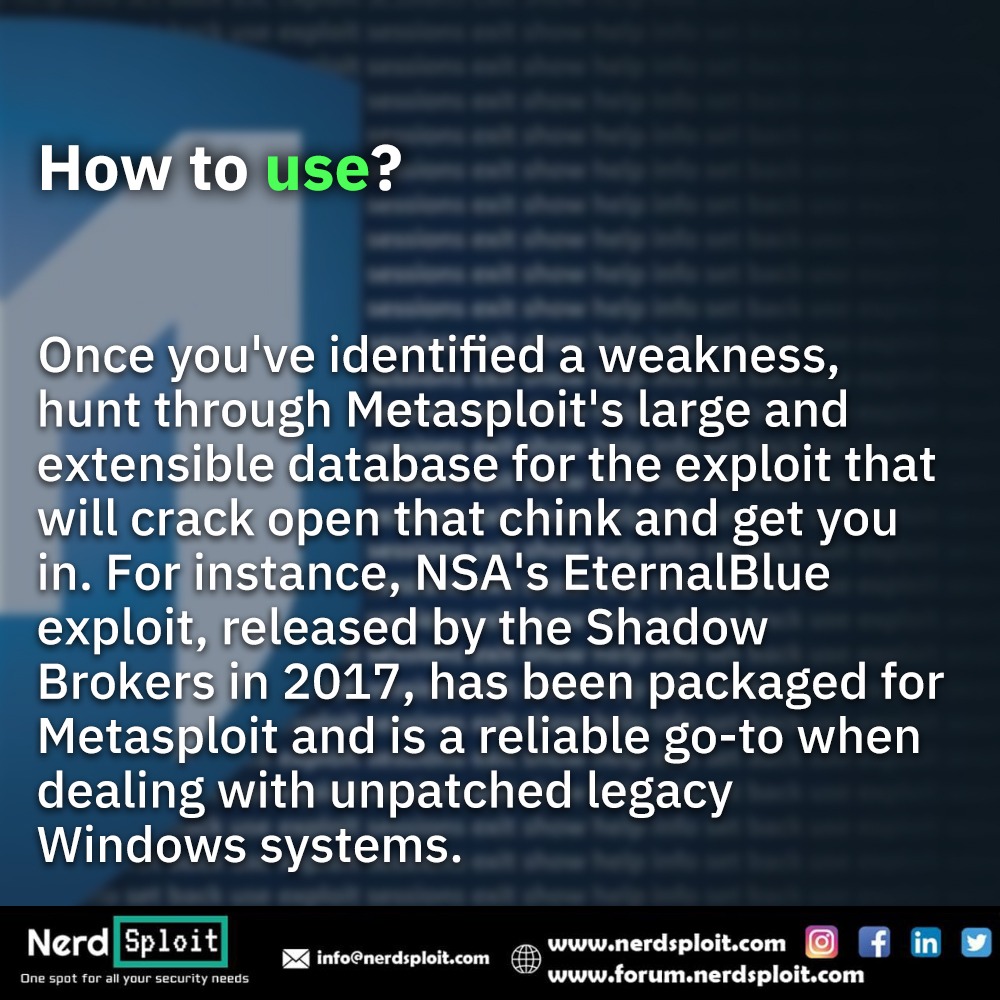NerdsploitNS's tweet image. #metasploit #hacking #kalilinux #cybersecurity #ethicalhacking #hacker #termux #python #anonymous #linux #hackers #ddos #javascript #cyberattack #hack #windows #metas #developer #ethicalhacker #secutiy #technology #botnet #raspberrypi #nerdsploit #wifi #virus #java #bugbounty
