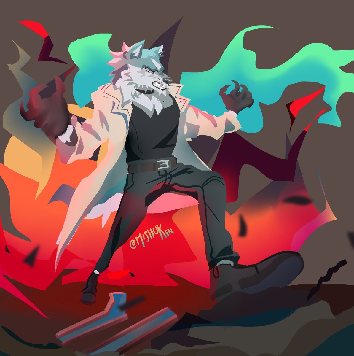 lyohgabriel's tweet image. Ayer vi unos cuantos cap de BNA y caí in love con Shirou. Todos los personajes están chulos y me han dado unas ganas de dibujarlos, de paso retomo un estilo que tenía antes xd
#digitalart #bna #ShirouOgami