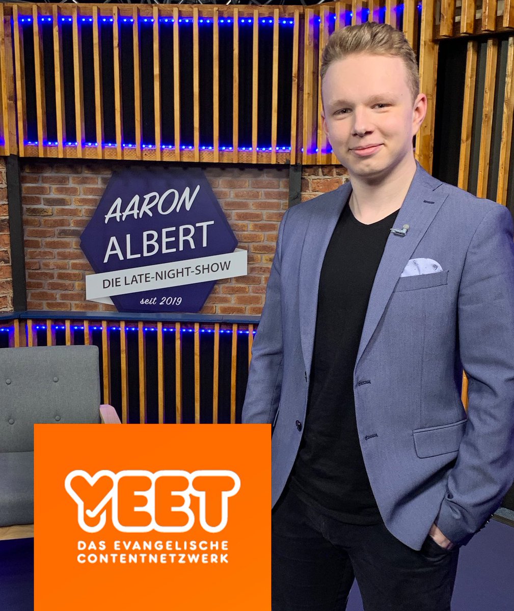 KircheMedia's tweet photo. Unser Format Aaron Albert ist jetzt Teil vom @yeet_netzwerk 
Das ganze Team von @KircheMedia freut sich auf die Zusammenarbeit 🥳 https://t.co/x7eK91XxDY