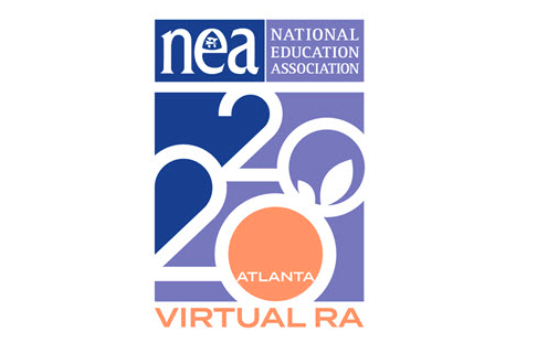 BeckyPringle's tweet photo. It’s TODAY! ☀️ 
This will be a very different #NEARA2020. We won’t be dancing on the RA floor, wearing fun hats or debating NBI’s with thousands of our closest friends. We will be fighting for education justice and the quality public schools ALL our students deserve. https://t.co/BvbT6Dd0Ya