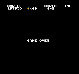 PipoBlasfemia's tweet photo. Mi record personal en Super Mario Bros. Desde el emulador Nestopia.
197.950 pts. World 4-2
#SuperMarioBros #Nes #Nintendo #Nestopia #Gaming #RetroGaming #Videojuegos #Plataformas #HighScore #MyHighScore https://t.co/tIzqdj0jsr
