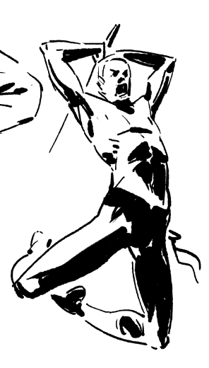 Some photo studies I did for clothing and dynamic poses! Referenced from photos in Philippe Halsman's Jump collection. 