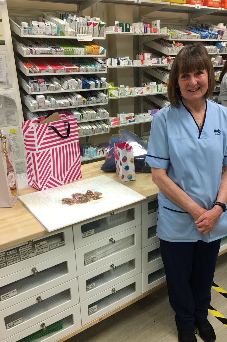 CathrynPark15's tweet photo. This week we said a fond farewell to our wonderful ATO, Liz Gunter.
After so many years working within @NHSB_Pharmacy she will be greatly missed by the whole team. We wish her all the very best for her retirement. @NHSBorders https://t.co/CqhuVKzjgj