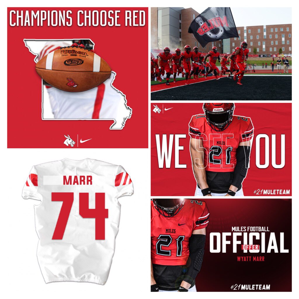 I am honored and grateful to say that I have received an offer from the University of Central Missouri Mules. <a href="/UCMFootballTeam/">Mules Football</a> <a href="/CoachLueds/">Lucas Lueders</a>