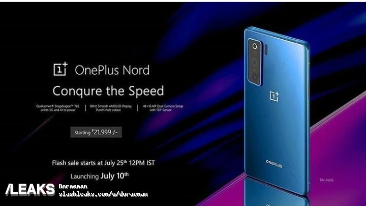 Slashleaks's tweet photo. #OnePlus - #OnePlusNord - Oneplus nord official poster leak https://t.co/rxYAE9sQIh https://t.co/t0BcBtkFjf