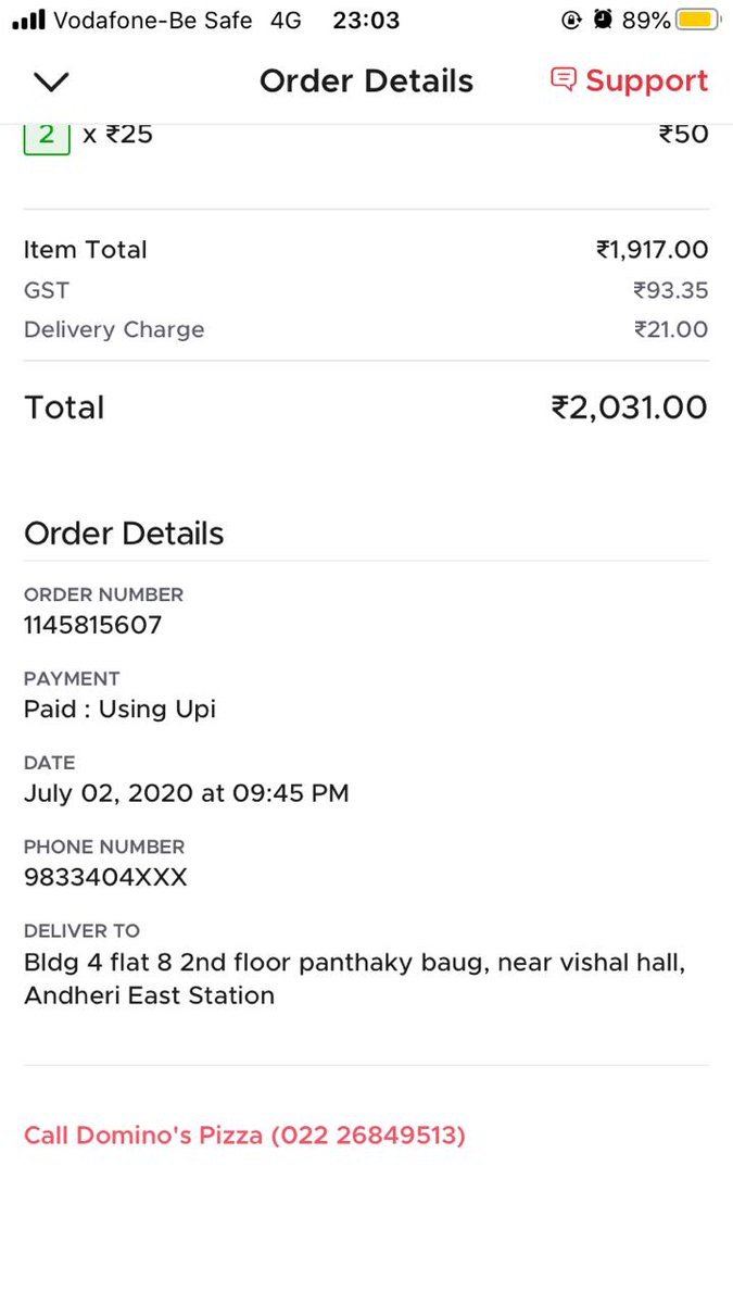 ashdubey0301's tweet photo. Should I eat my toppings from the box? What a #shame No pizza saver provided, improper packaging. Pathetic service. @dominos @dominos_india #hate #waste https://t.co/NGqLNnyctY