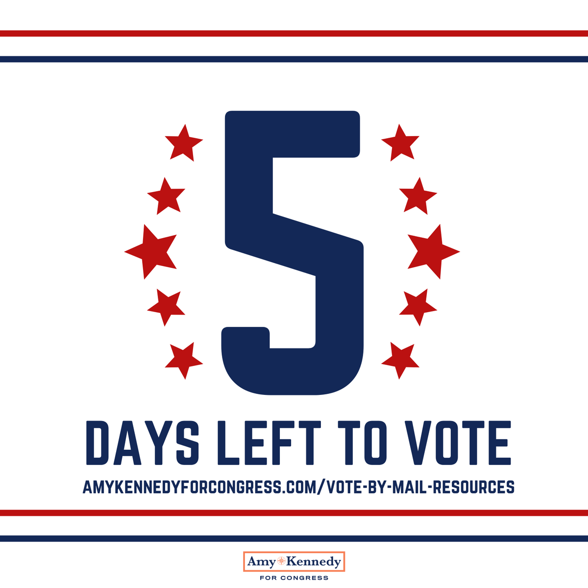 AmyKennedy715's tweet photo. We are 5 days away from the #NJPrimaries! Get your ballots in, make your voice heard, #VoteToday! https://t.co/ZMqvgrm2WG