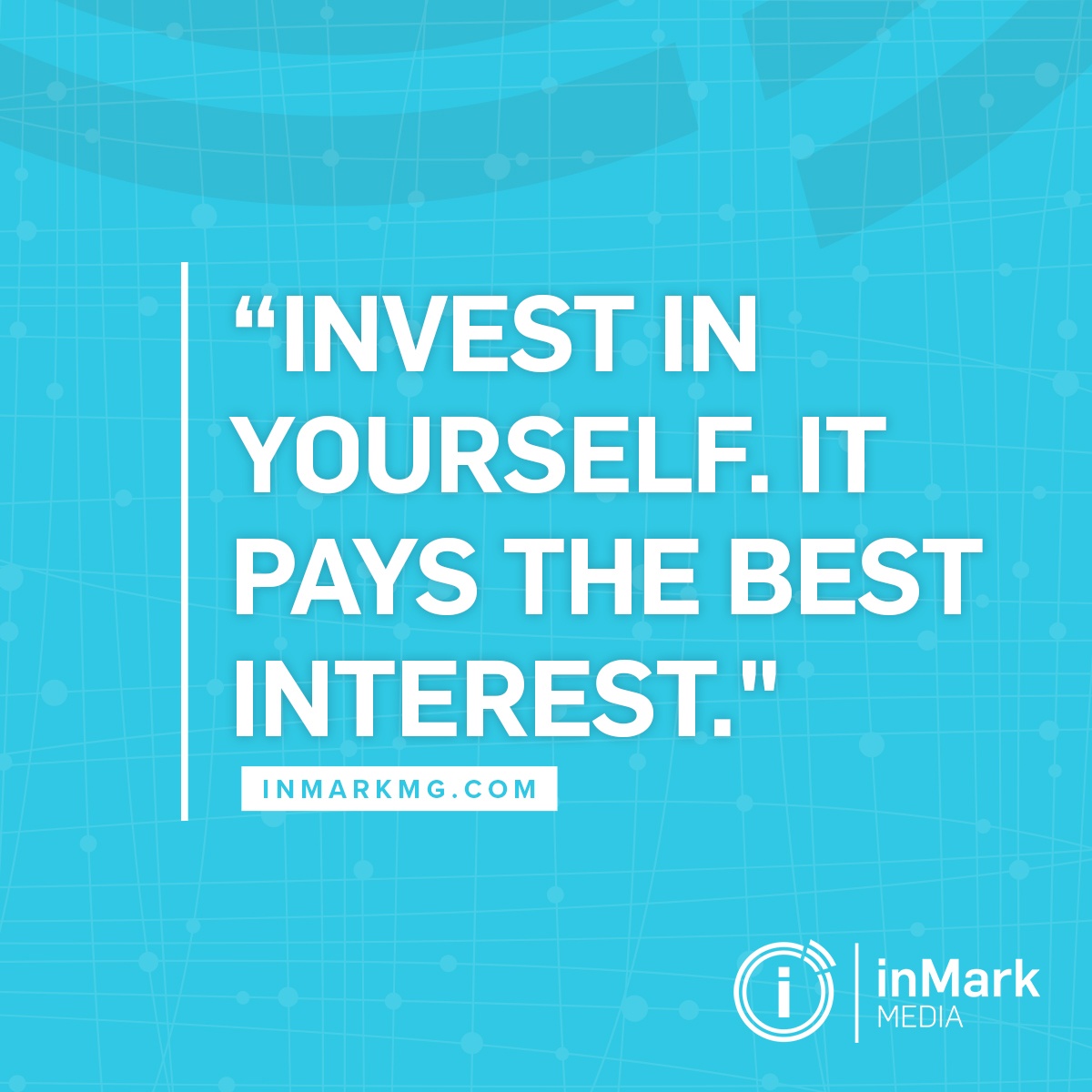 inmarkmg's tweet photo. Take time to invest in YOU! #inMarkmedia #AgencyLife #Makeyourmark https://t.co/b4XrSqmYtK