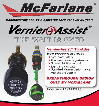 McFarlaneAvia's tweet photo. Experience smoothness and precision by installing our Vernier-Assist on your airplane! Call us today to place your order. 
800.544.8594 https://t.co/AZH6prmvZU