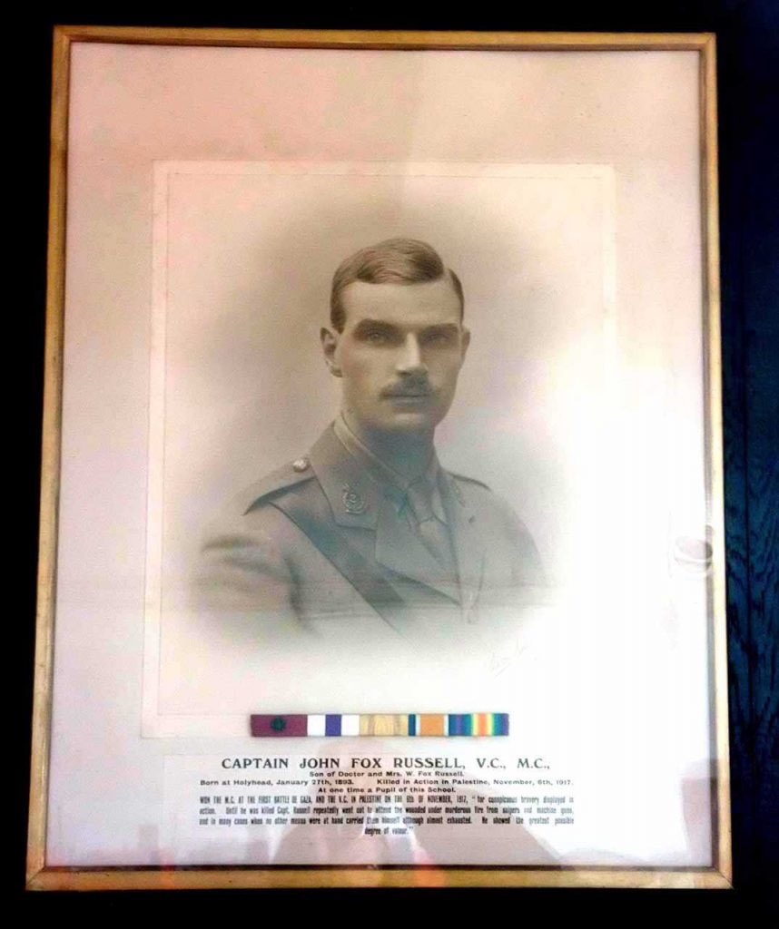 He saw service in Palestine and took part in the First Battle of Gaza. Captain Russell tended to the wounded under heavy fire and was later awarded the Military Cross (1917). On 6th November 1917, at Tel-el-Khuweilfeh he showed conspicuous bravery in action until he was killed.