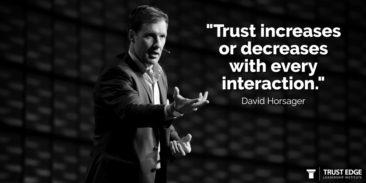 DavidHorsager's tweet photo. Trust increases or decreases with every interaction.
#everyinteraction #increasetrust #trust #buildingtrust #trustedge #keynotespeaker #trustedgecoaching https://t.co/qtkNfUfqOe