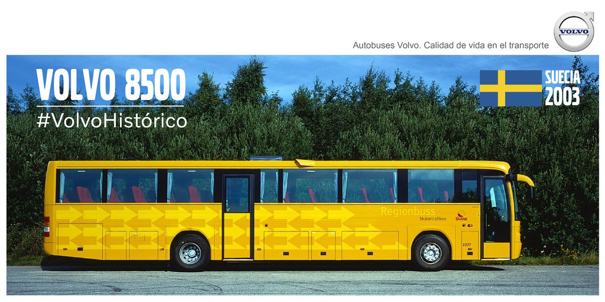VolvoBusesCol's tweet photo. Hoy otro jueves de #TBT para recordar el Volvo 8500 del año 2003 en Suecia.
El Volvo 8500 era un autobús urbano / interurbano de una sola plataforma con cuerpo de aluminio fabricado entre 2001 y 2011.
.
.
#VolvoBusCol #VolvoBuses #VolvoPorElMundo #TBT #TBTVolvo #OrgulloVolvo https://t.co/eY84ZOS7BJ