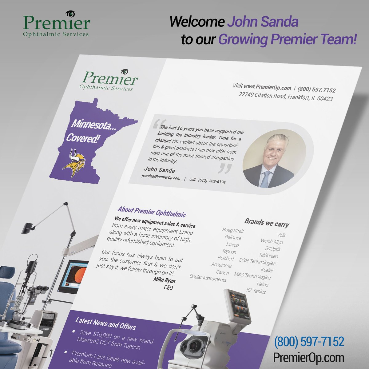 premierop's tweet photo. Another addition to our growing team... John brings a wealth of experience to the table but apparently our team was more interested in his #HairGroomingTips. Rumor has it he's also known as the Silver Fox!! #SalesRepLegends @reicherteye @keelerusa @hs_usa @mstecheyes https://t.co/Aor5POIwNj