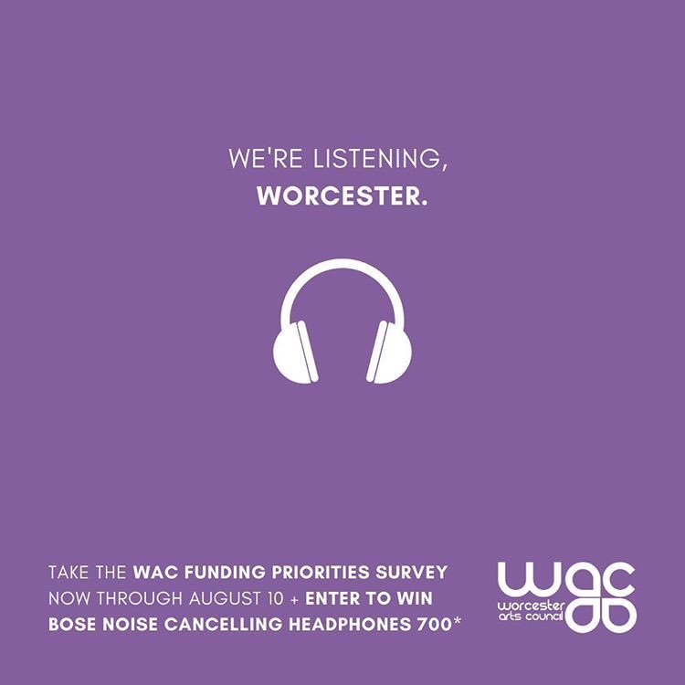 seltzertimeoff1's tweet photo. Fill out this survey and help @WorcARTS out! https://t.co/YXcIArGatn you could even win some Bose headphones! #wacsurvey2020 #seltzertime https://t.co/J9wST9aY2P