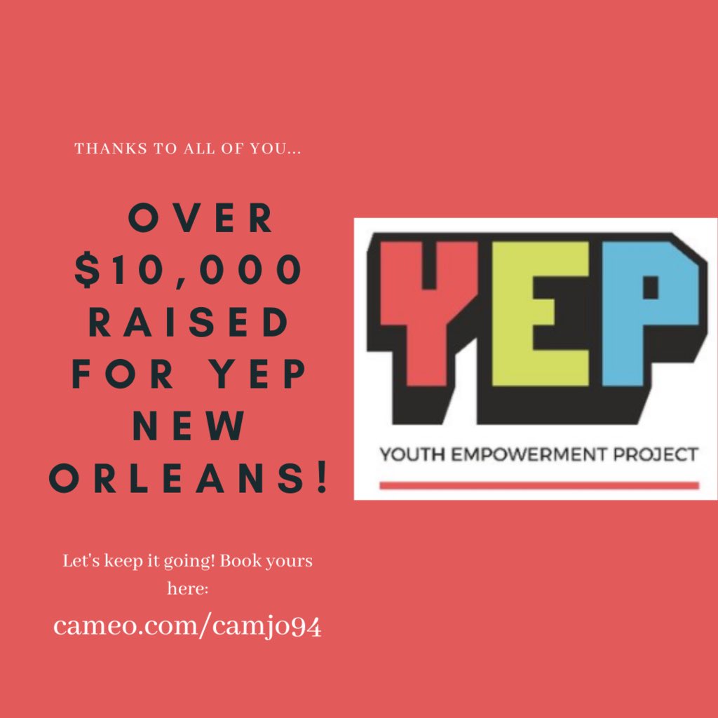 camjordan94's tweet image. Through the month of June I was able to donate the proceeds from @BookCameo so thank you to everyone who got a cameo from me! #GodizLove #Levelz