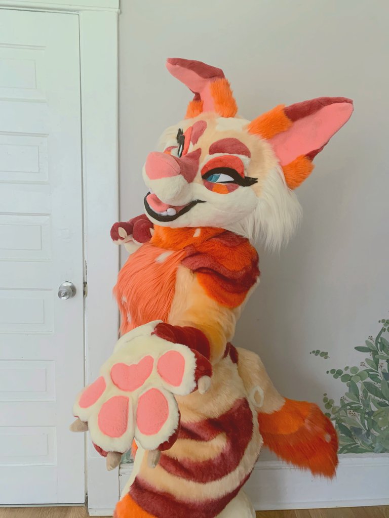 FurBakery's tweet photo. Feelin like and absolute BEAN 
Mango is complete! I'm so happy with my gal! Two years of "wanting to make a suit of her" finally came to fruition! https://t.co/oCI8t8JBaR