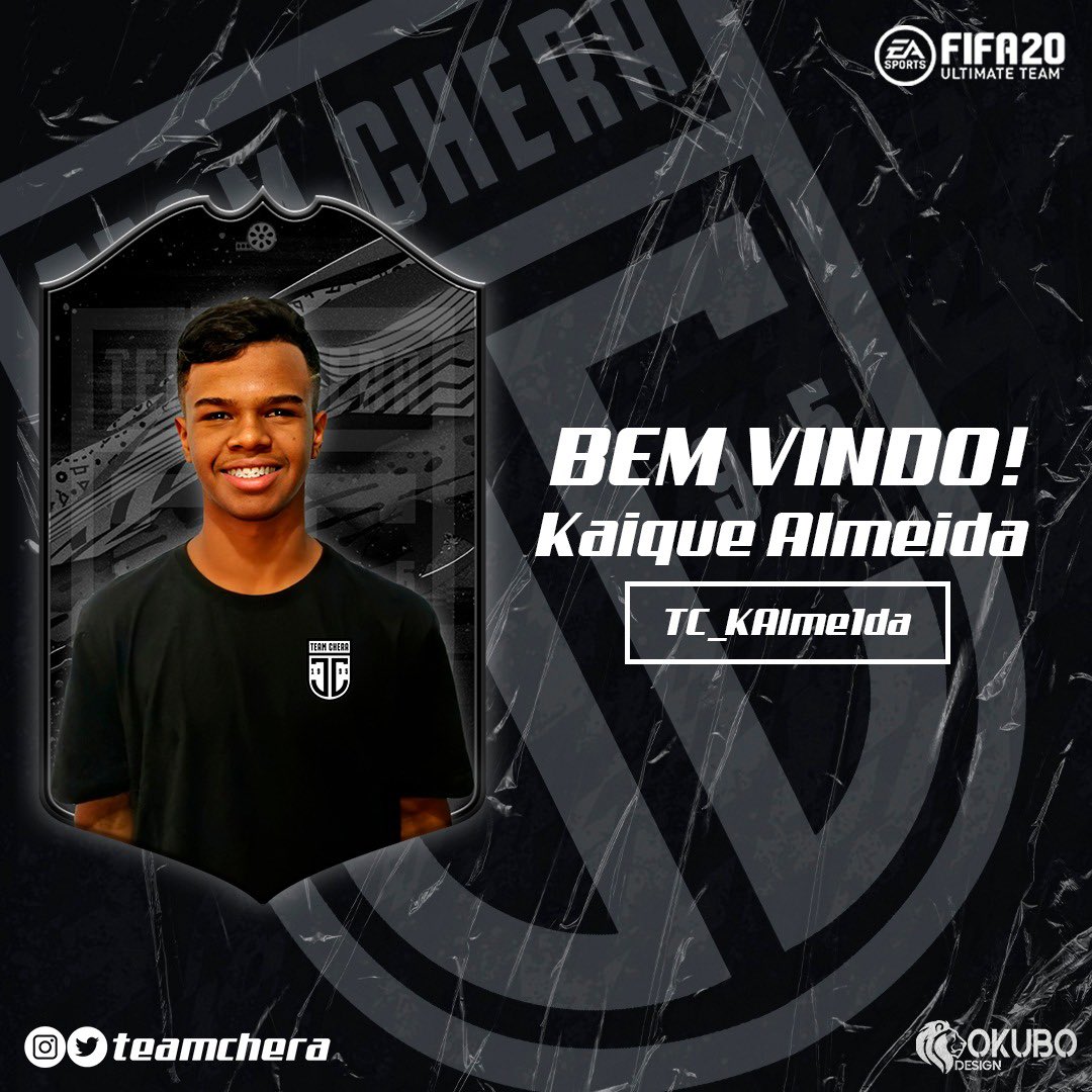 TeamChera's tweet photo. Elenco fechado para o início do FIFA 21, seja muito bem-vindo à família TC, @KaiqueAlme1da 👊🏻🎮⚽️ https://t.co/kcD4wZ0taD