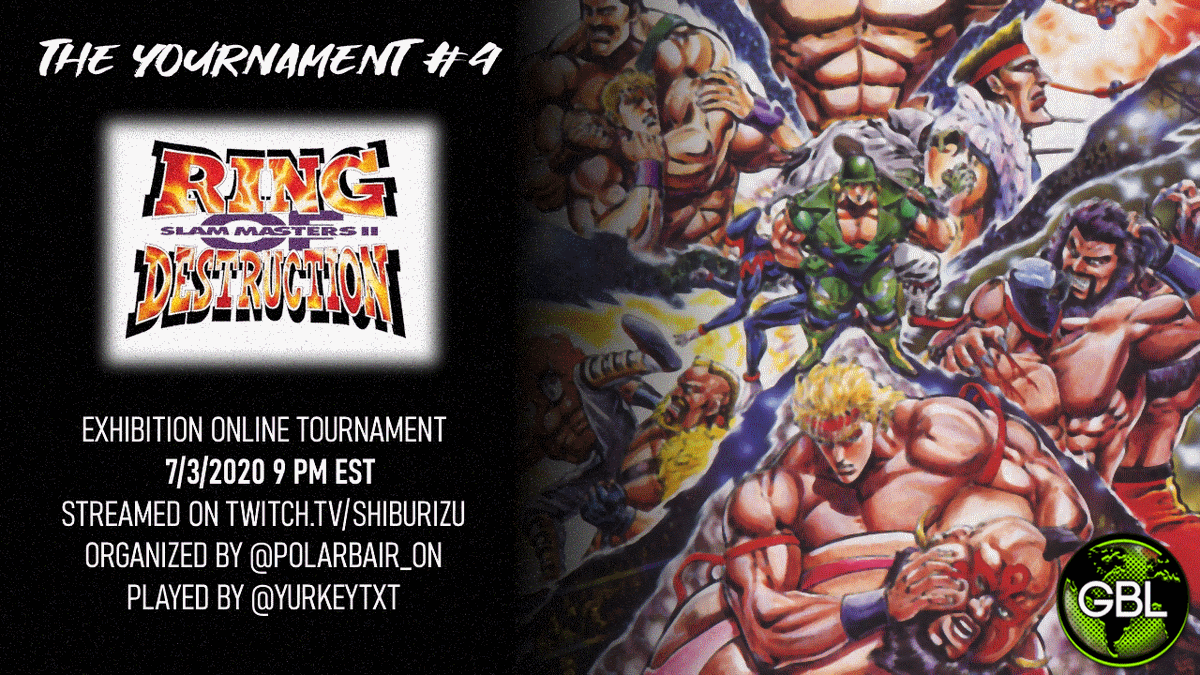 shiburizu's tweet photo. TOMORROW, 9 PM EST the fighters of @yurkeytxt encounter once again for a RING OF DESTRUCTION: SLAM MASTERS II exhibition tournament!
Streamed @ https://t.co/vwcKgS5t6X 7/3 9 PM EST
Organized by @PolarBair_ON
#FGC #Ringdest https://t.co/ExxiqtVIkN