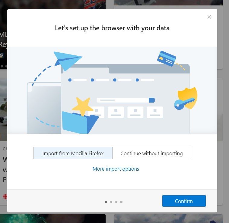 TaranVH's tweet photo. A Windows 10 update forces a full screen @MicrosoftEdge window, which cannot be closed from the taskbar, or CTRL W, or even ALT F4. You must press "get started," then the X, and even then it pops up a welcome screen. And pins itself to the taskbar. https://t.co/mEhEbqpIc7