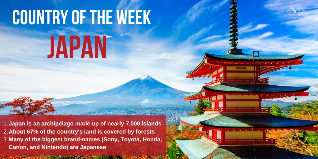 WACAmerica's tweet photo. Today's #CountryoftheWeek is Japan, an archipelago home to beautiful cities like Tokyo and Kyoto. 

Read more here:

https://t.co/tfS5uYnhn2

https://t.co/hEtTE5oS7o.

https://t.co/aUxGhDGfoV https://t.co/SYyfQnphqv
