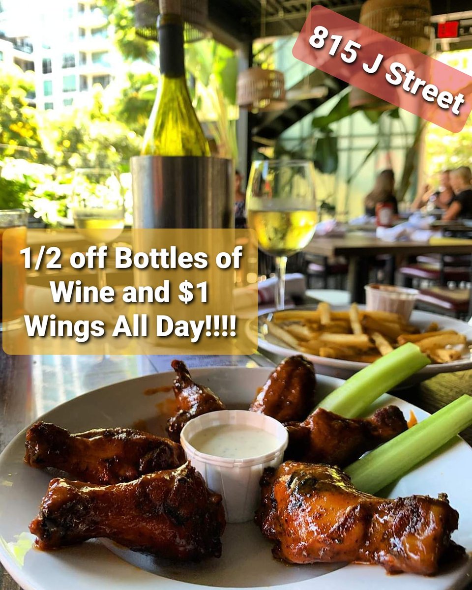 Thursday at Social Tap!
1/2 off Wine 🍷
$1 Wings 😄