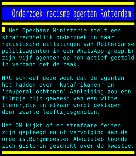 racisme onderzoek