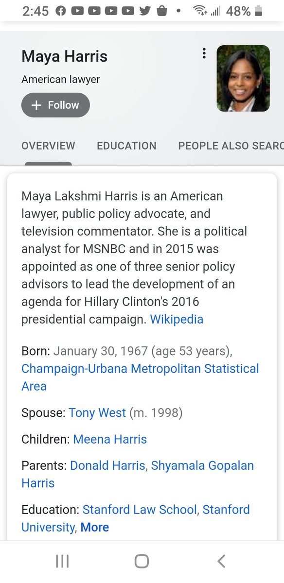 This Manual is written by Kamala Harris' sister. Maya Harris West. The author is an MSNBC consultant and worked with  #HillaryClinton