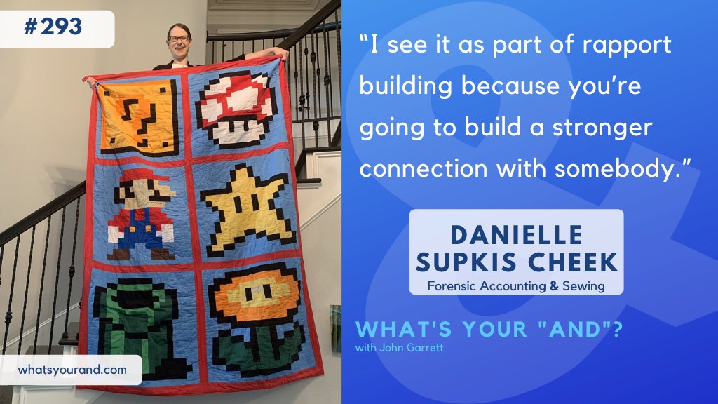 Danielle Supkis Cheek and <a href="/The_JohnGarrett/">John Garrett</a> talk sewing on this week's episode of "What's Your 'And'?"! @PKFTexas #ShatterTheStereotype #WhatsYourAnd thejohngarrett.com/episode-293-da…