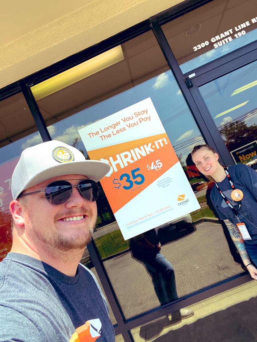 Fetz76's tweet image. It’s a new day! And some new plans! SI Mobile 3300 ready to Step Up and help their customers make the switch and save! #BoostDISHDeals #$hrink-it @Boostmobile @dish