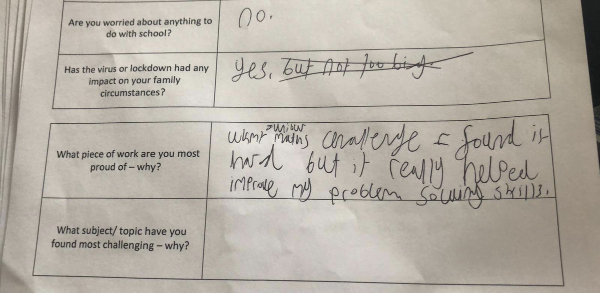 123withMissG's tweet photo. This is why I love my job. One inspired Yr 7 appreciating how challenging yet rewarding maths can be. 🤓 We are very proud of you too! 

@EDarwinAcademy @UKMathsTrust #inspired #juniormathschallenge #jmc2020 https://t.co/JScXELC2eu