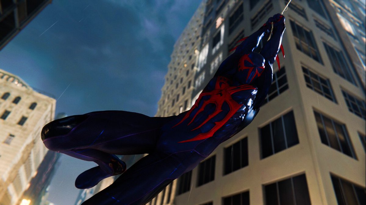NYCWallSpider's tweet photo. Spider-Man 2099’s “Black” suit https://t.co/3JFjXkY7gm