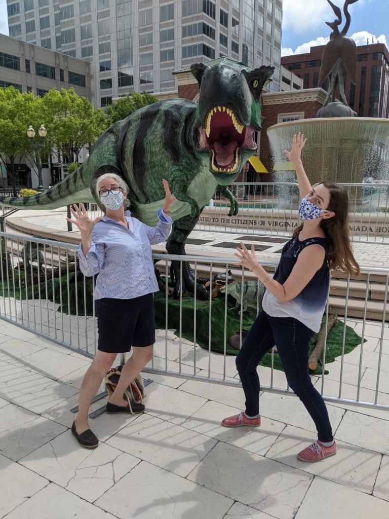 #ThrowbackThursday 
Today I had a wonderful time with my daughter Ellison who is visiting from Michigan.  I hope all of the citizens of our city will support the "Jurassic Journey" art exhibit between July 3 and July 19 located at the Virginia Beach Town Center. #TeamTurpinVBCC