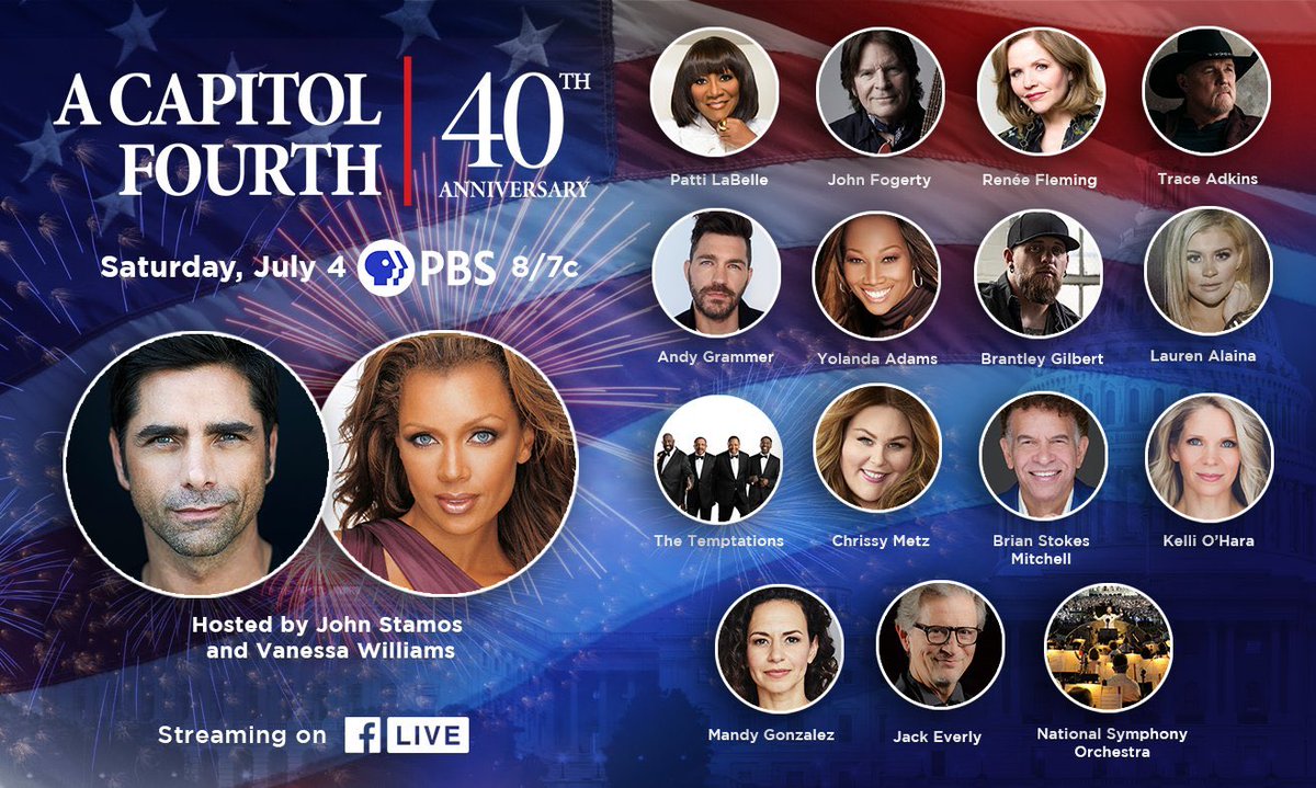 kathyireland's tweet photo. Happy #4thofJuly! Pls celebrate safely with icon @VWOfficial &amp; @JohnStamos as co-hosts for the PBS @July4thPBS with many guest stars. Be prepared for Vanessa’s sharing of American Historical greatness, by POC Heroes &amp; VW's performance that is breathtakingly emotional &amp; amazing. https://t.co/zP9lH2AzQb