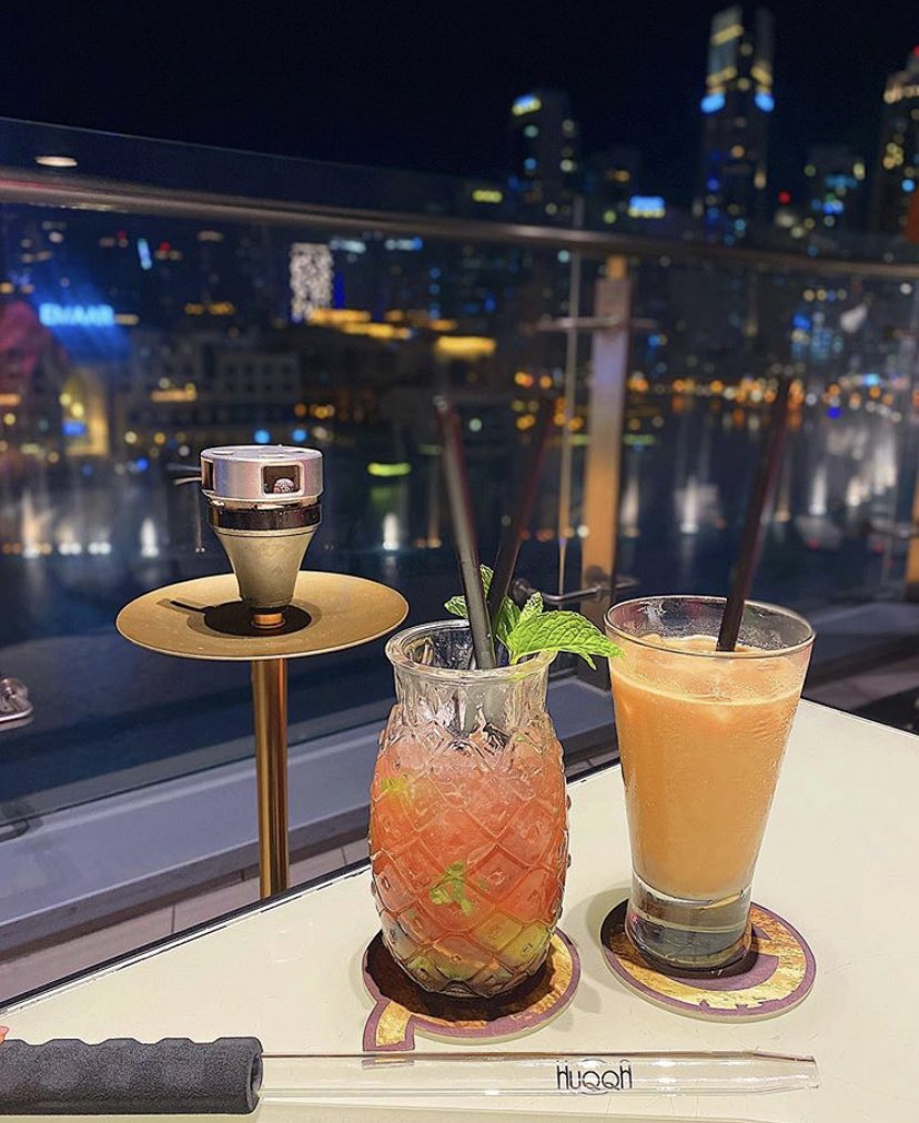 HUQQA in Dubai is one of my favourite spots to go to! The views are amazing too if you're lucky enough to sit outside when it's not ridiculously hot