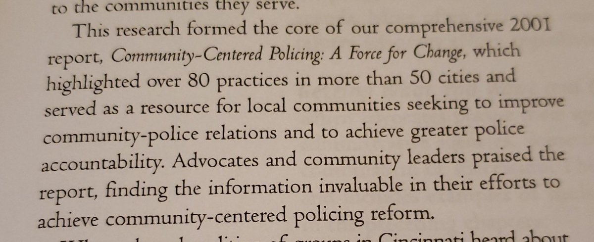 This group has been "advocating" for Police reform since 2001pushing the PR of high profile police incidents and protests exploiting events and media for their gain.So why didn't anything change under Obama? They needed "real world settings"