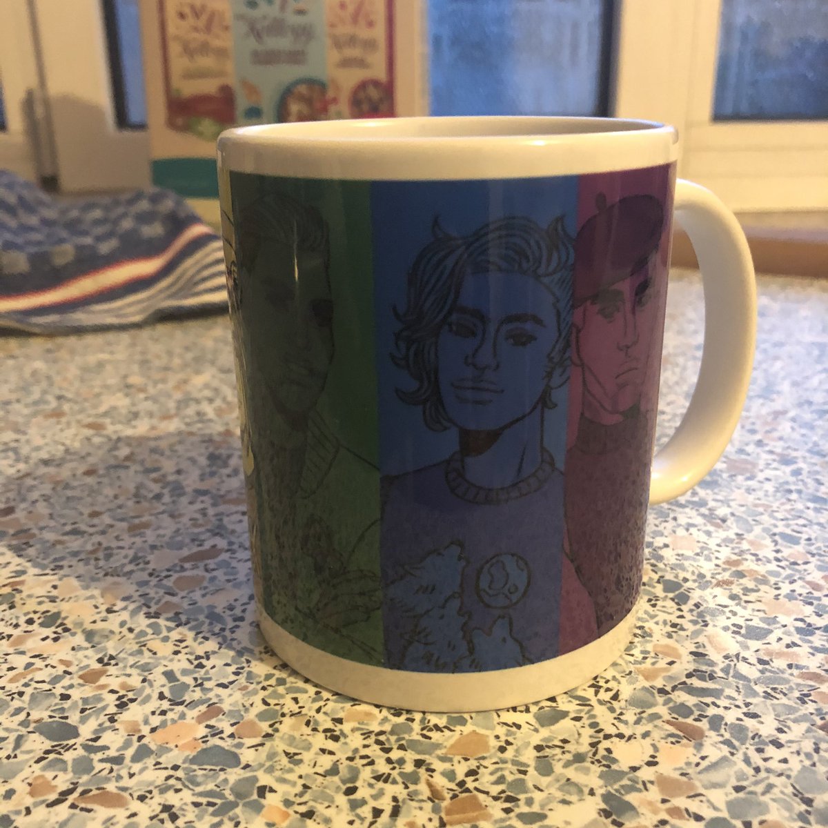 my @dimension20show pride mug came in the mail today!!! @Rabdoidal your design is truly fantastic!