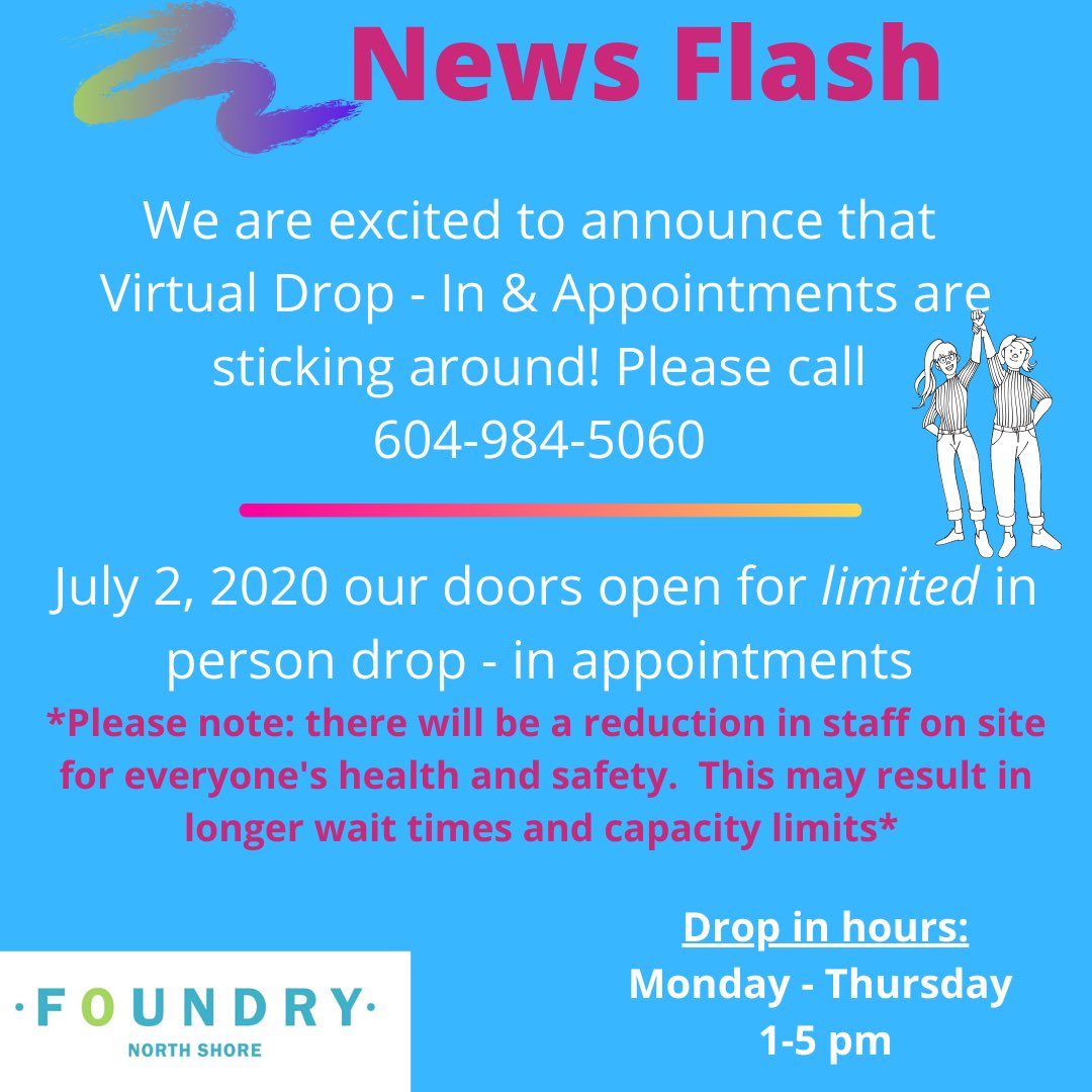 Our doors are back open for Drop - In. Please read the post carefully! Virtual Services will continue!