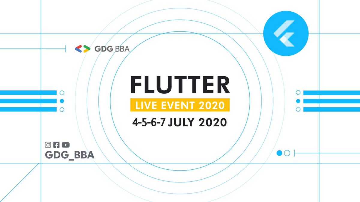 #FlutterDay

نحتاج دوما الى تطوير المعارف 🗣 او اكتساب مهارات جديدة👂لذا قررنا اضافة بعض النكهات التقنية لخبراتكم 👩🏻‍💻 وذلك بتنظيم FlutterDay 🎖
قمنا بتجهيز برنامج غني جدا 🤩 خلال 4 أيام.
لمزيد من المعلومات: "instagram.com/p/CCJnsfUHk5j/"

#Stayhome #Staysafe #FlutterDayMeetups