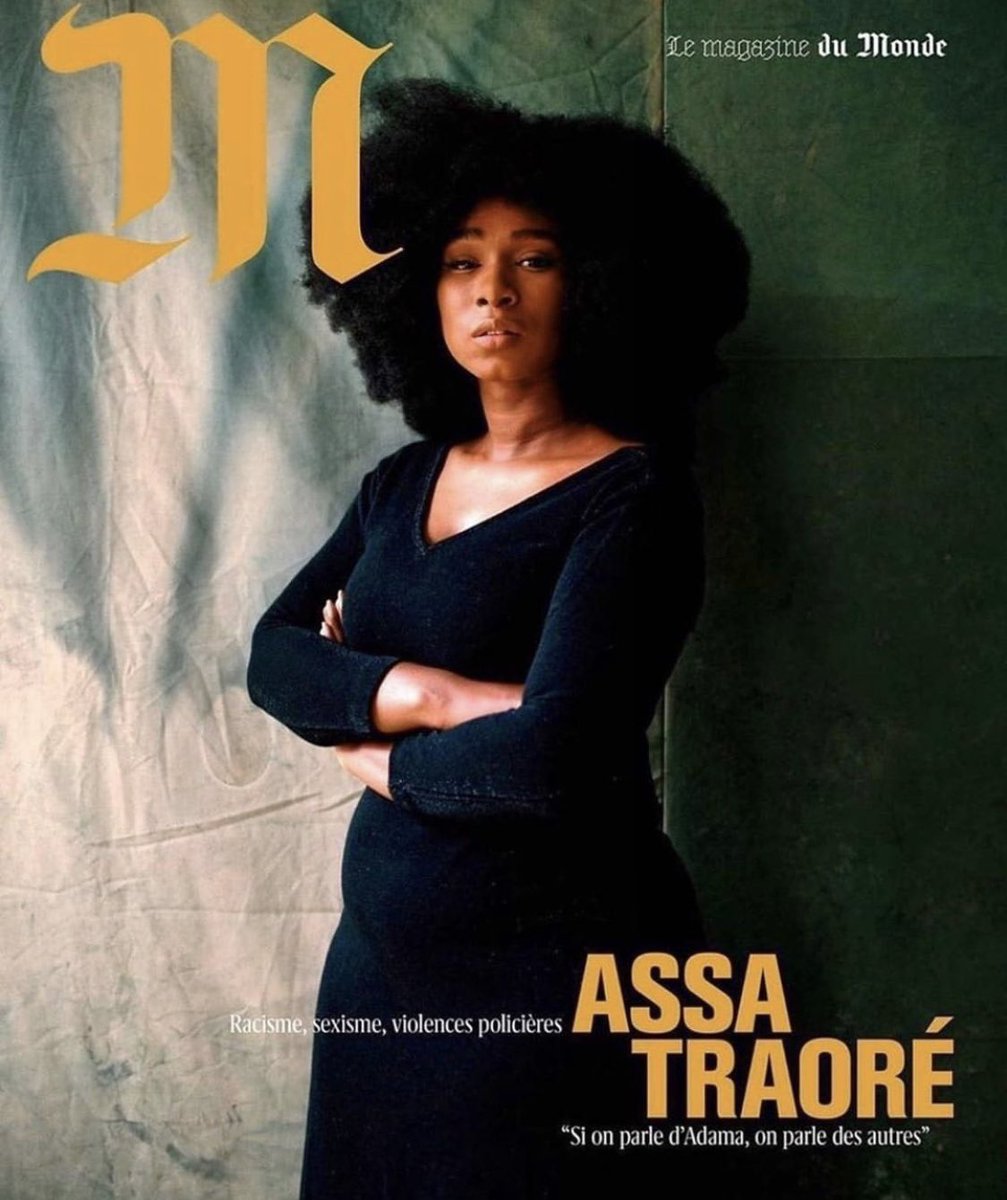 RokhayaDiallo's tweet photo. Assa Traore en Une de @lemonde_M 🔥🔥🔥
Pendant que ses détracteurs éructent, le combat continue ✊🏿✊🏿✊🏿
#PasDeJusticePasDePaix 
#HatersGonnaHate https://t.co/qGhUKVJ7k4