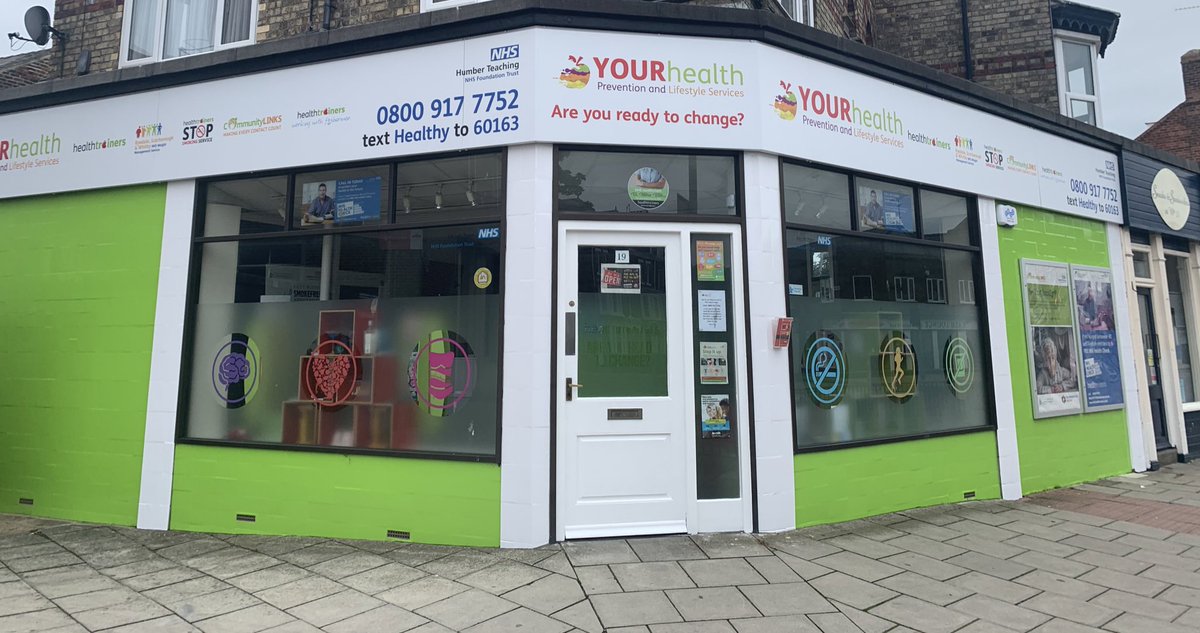 Really pleased with our new shop front in Bridlington  it’s looks very fresh and healthy !!@SPrescribingER1 @HealthTrainers1 #newlook#healthpromotion