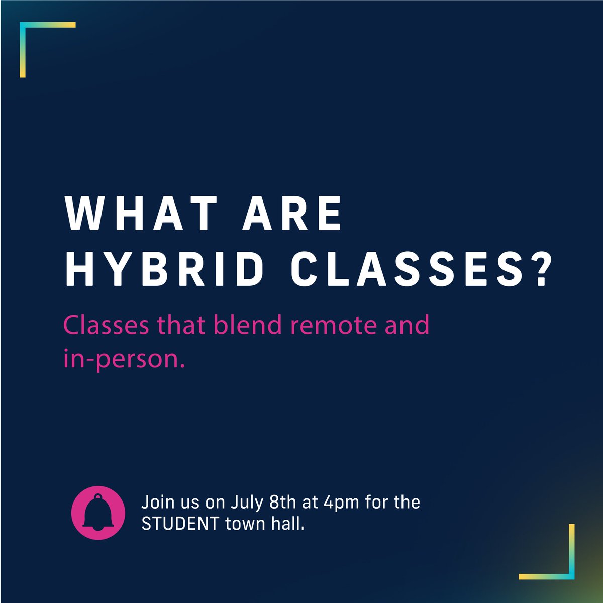 #FIUReopening - Hybrid: These meet remotely (Zoom) and on-campus in a reconfigured classroom with physical distancing. You will be required to wear a facial covering and fill out the P3 app (details soon) before coming to campus. Hybrid courses don’t have a distance learning fee.