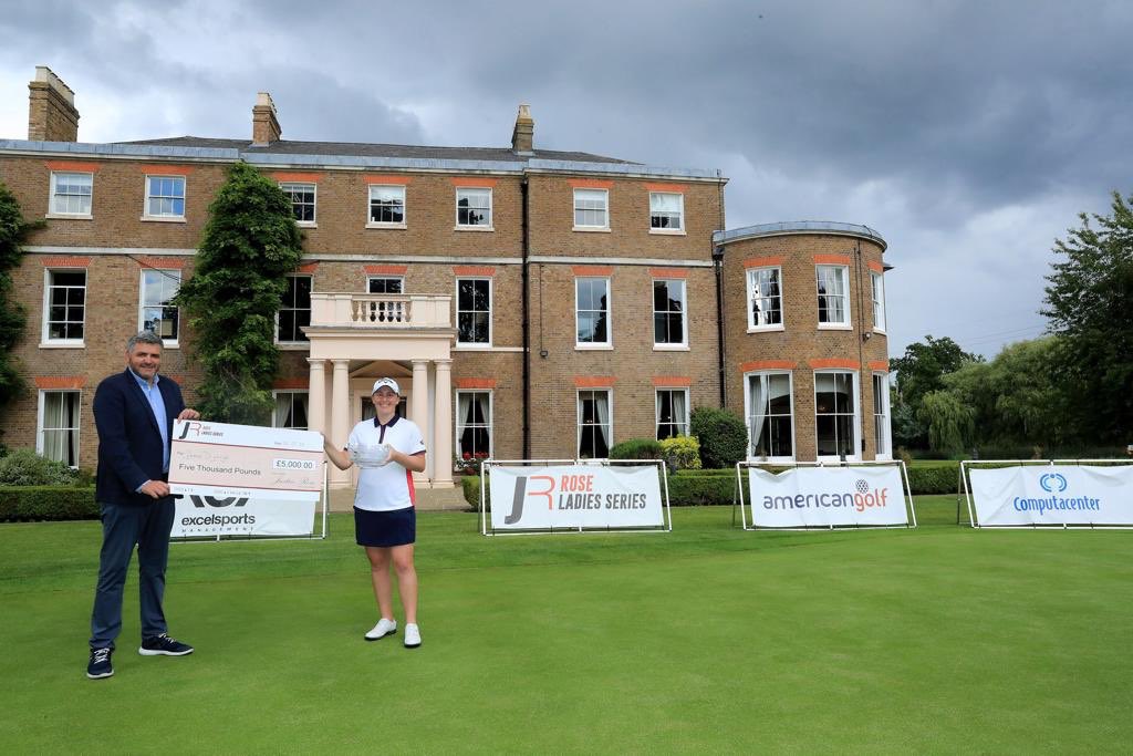 Proud to present the @RoseLadiesGolf 🏆 on behalf of @JustinRose99 and @kate_rose99 today @Bucksgolfclub Congratulations @gemmadryburgh on the -3 (69) #RoseLadiesSeries 

@americangolf_UK @ComputacenterUK @EnglandGolf