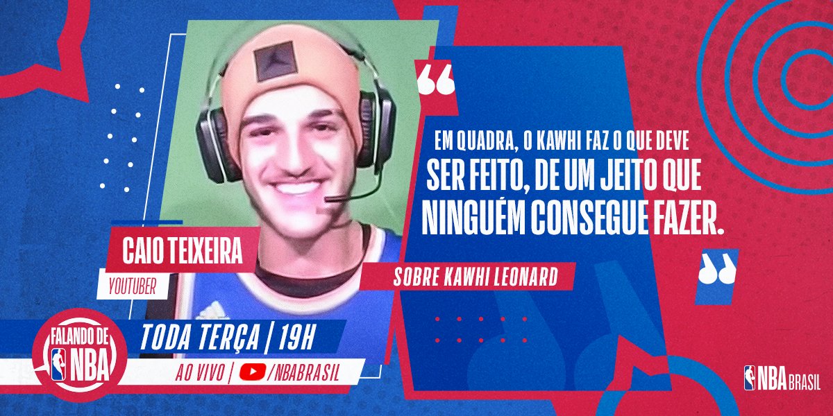 No #FalandoDeNBA, @caio_teixeiraa opinou sobre o jogo de @kawhileonard! Concorda com a fera? Assista ao programa completo, com a participação do youtuber e do jornalista @andreolifelipe: https://t.co/9cJ2UZSJGl https://t.co/3mW5EmrGR6