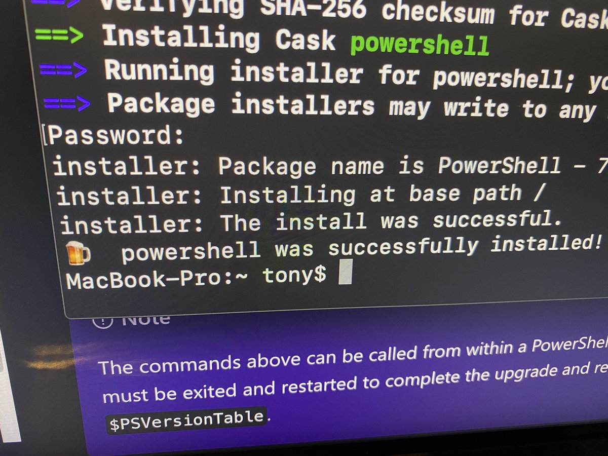 Bangdalen's tweet image. This gonna be fun 😎🍻 Loading up #powershell in #osx . #nocoder #poweruser #neverstoplearning