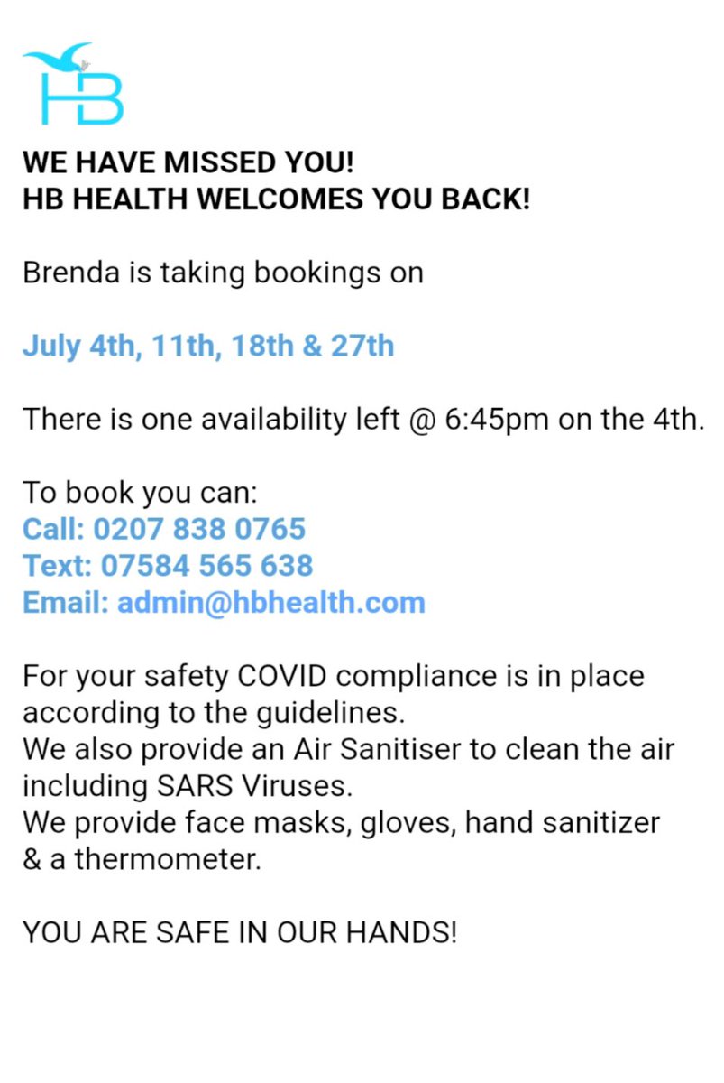 HB Health Clinic tweet media