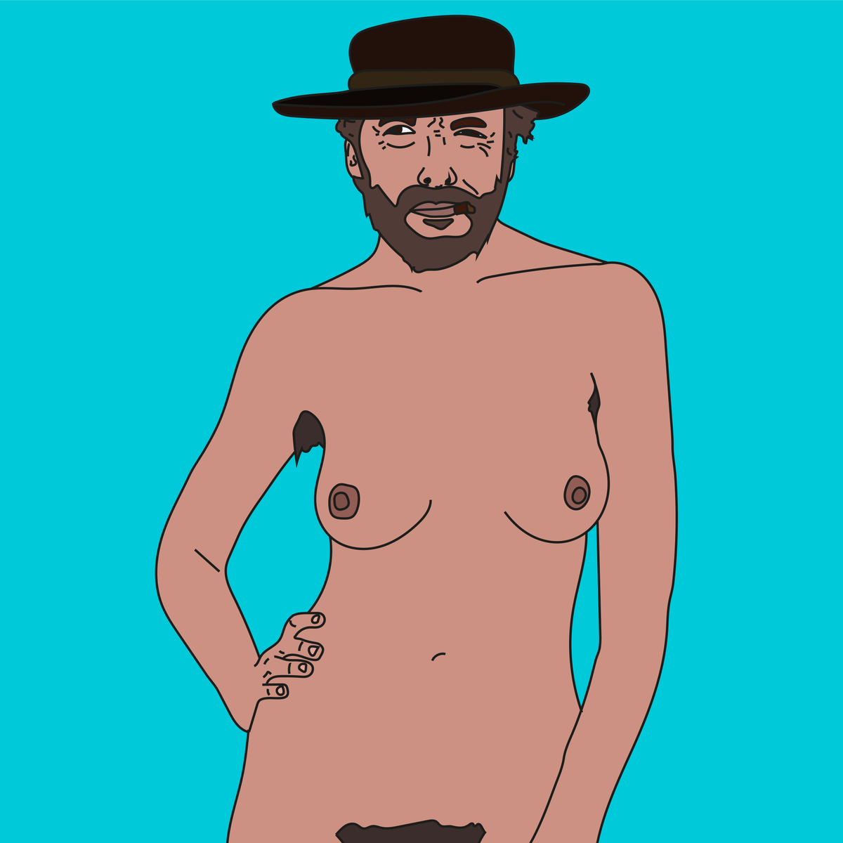 crudelyofficial's tweet photo. The Man with No Name with Tits.
#celebritieswithtits #beardweek https://t.co/eP0yl1630y