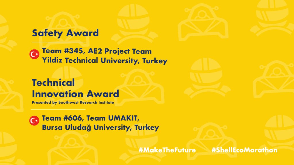 ytuhaberajansi's tweet photo. Shell Eco-marathon her yıl Avrupa, Amerika ve Asya kıtalarında düzenleniyor. 
Öğrenciler mühendislik,tasarım, inovasyon, enerji teknolojileri gibi alanlarda yarışıyor. 
Her yıl olduğu gibi bu yılda güvenlik alanında başarılı olan
@ae2project tebrik ederiz.
@shell_ecomar 
#safety https://t.co/Y9fQfXiv7D
