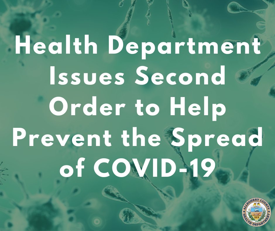 Director Dr. Debra Bogen is taking additional mitigation measures to further stem the spread of coronavirus cases in the county. The new order calls for a one-week closure of bars, restaurants and casinos and the cancellation of all activities or events over 25 people.